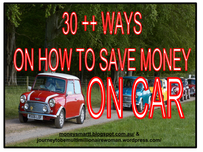 30 ++ Ways On How To Save Money On Car